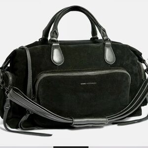 Aimee Kestenberg Black SUEDE Away We Go Duffle.